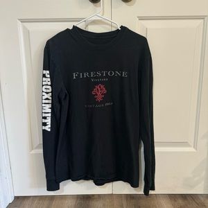 Firestone Vineyard Long Sleeve Graphic Tee Size M